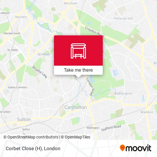 Corbet Close (H) map