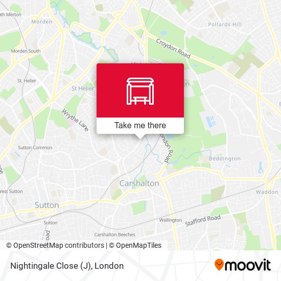 Nightingale Close (J) map