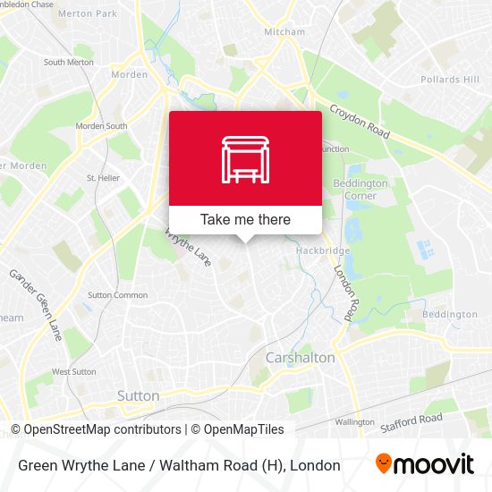 Green Wrythe Lane / Waltham Road (H) map