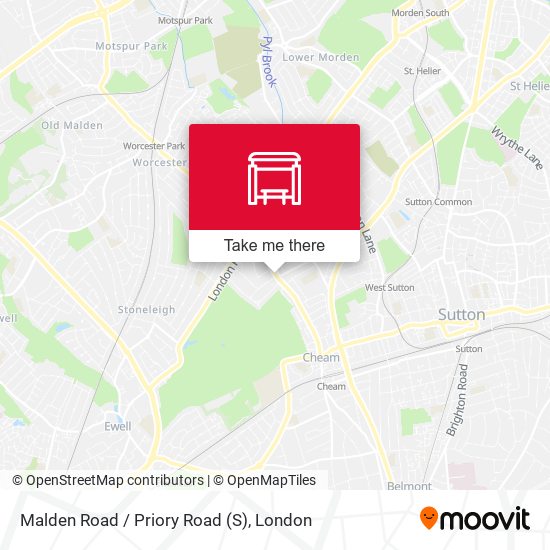 Malden Road / Priory Road (S) map