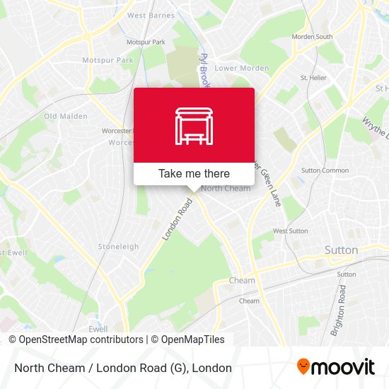 North Cheam / London Road (G) map