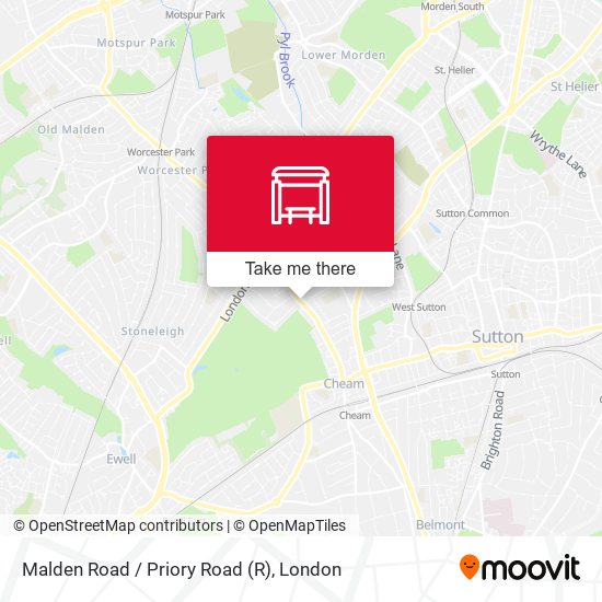 Malden Road / Priory Road map