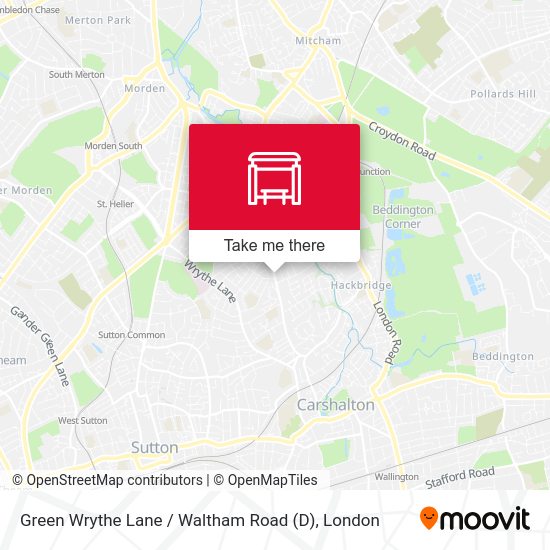 Green Wrythe Lane / Waltham Road (D) map