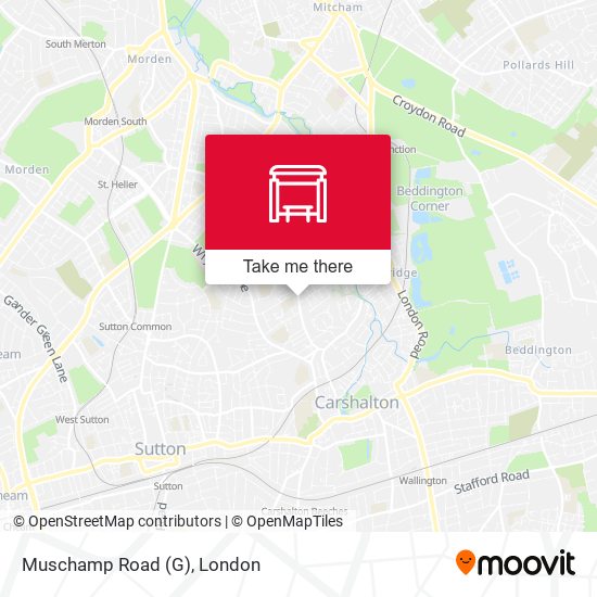 Muschamp Road (G) map