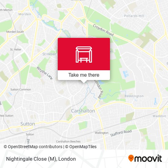 Nightingale Close (M) map