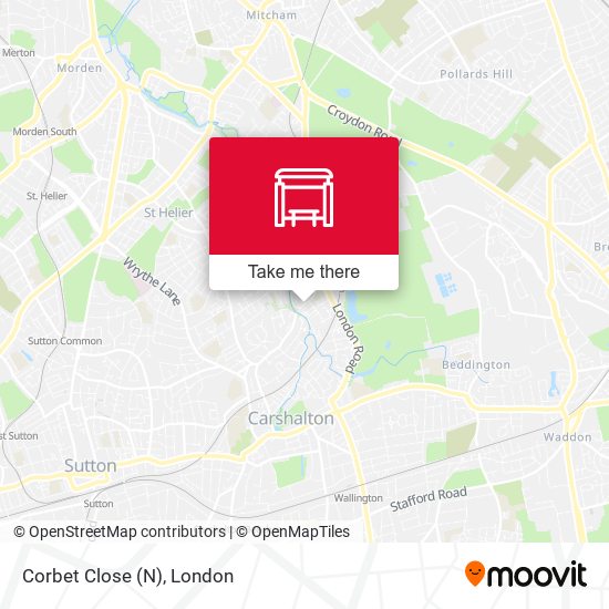 Corbet Close (N) map