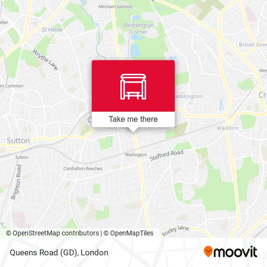 Queens Road (GD) map