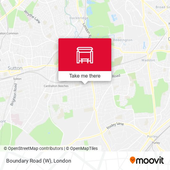 Boundary Road (W) map