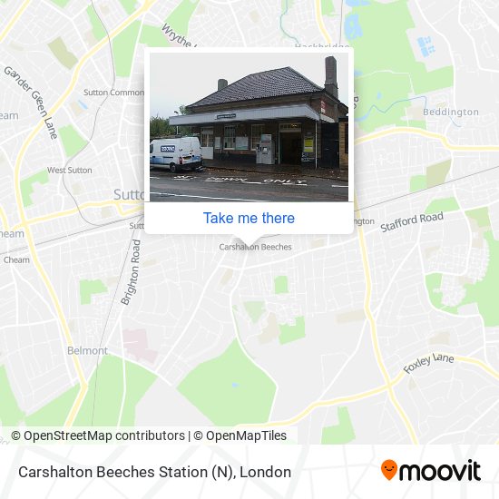 Carshalton Beeches Station (N) map