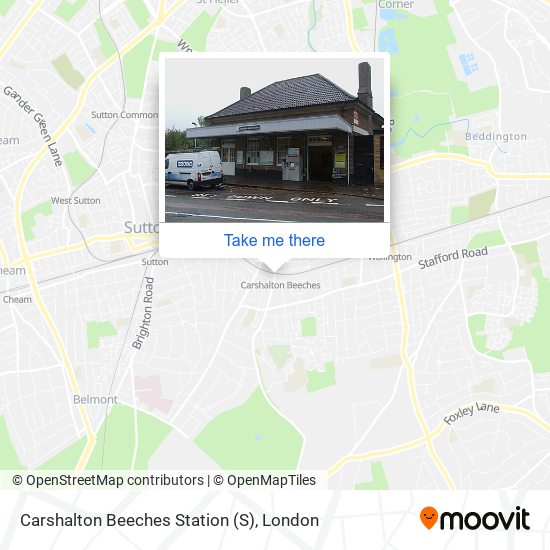 Carshalton Beeches Station map