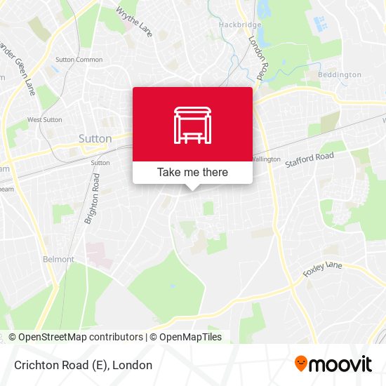 Crichton Road (E) map