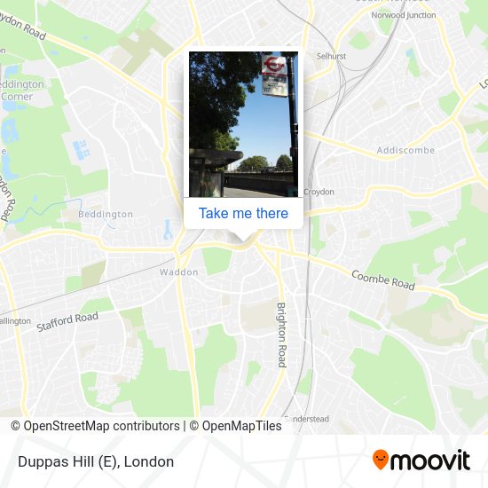 Duppas Hill (E) map