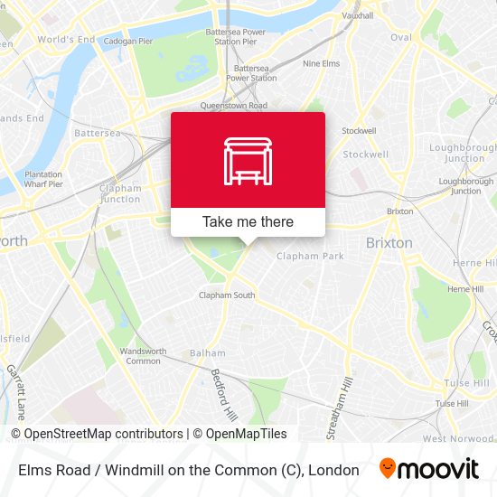 Elms Road / Windmill on the Common map