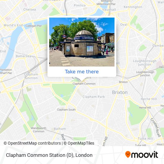 Clapham Common Station (D) map