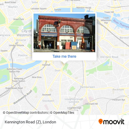 Kennington Road (Z) map