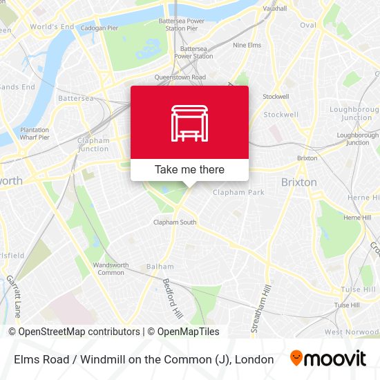 Elms Road / Windmill on the Common (J) map