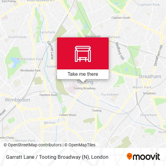 Garratt Lane / Tooting Broadway (N) map
