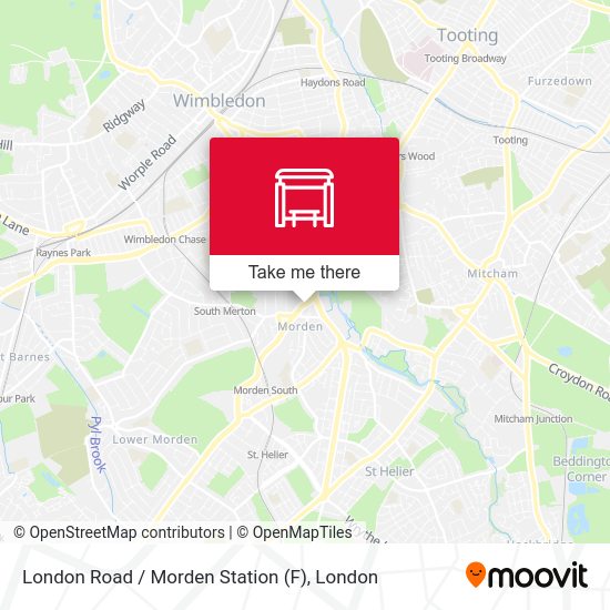 London Road / Morden Station (F) map