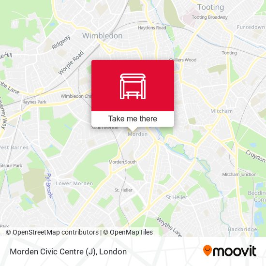 Morden Civic Centre (J) map