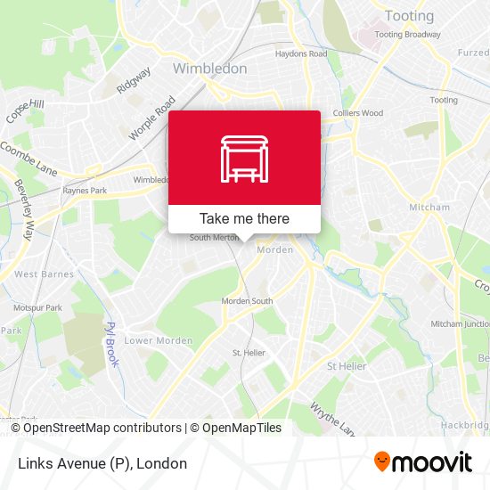 Links Avenue (P) map
