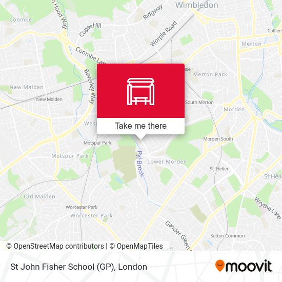 St John Fisher School (GP) map