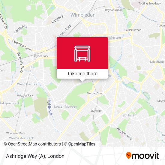 Ashridge Way map