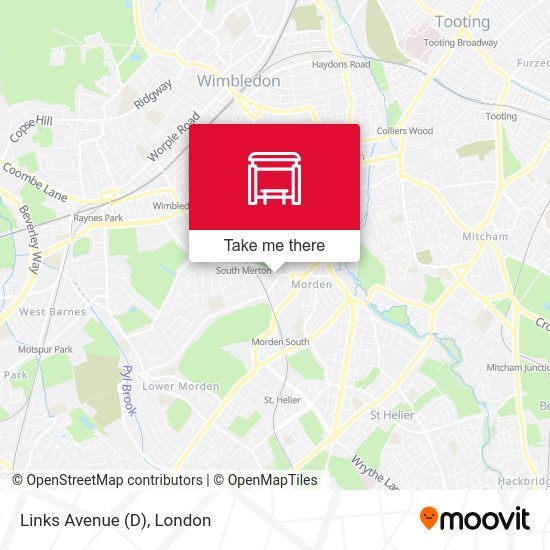 Links Avenue (D) map