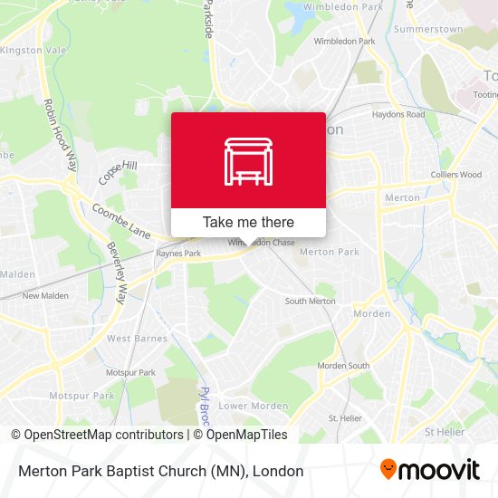 Merton Park Baptist Church (MN) map