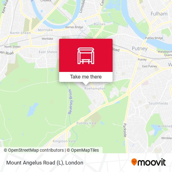Mount Angelus Road (L) map