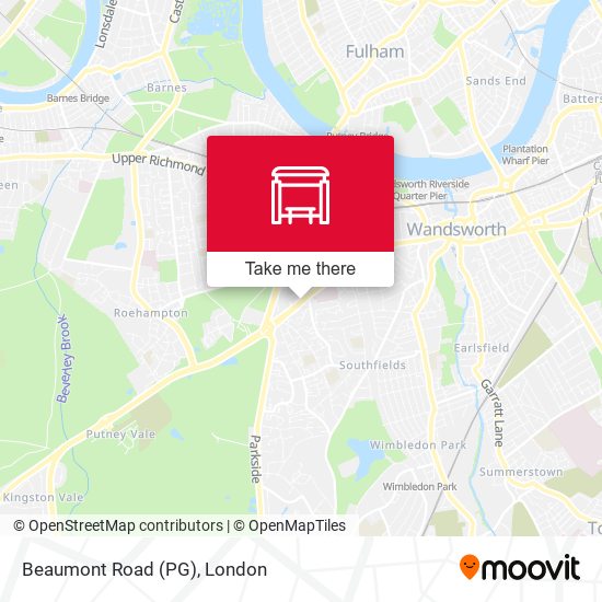 Beaumont Road (PG) map