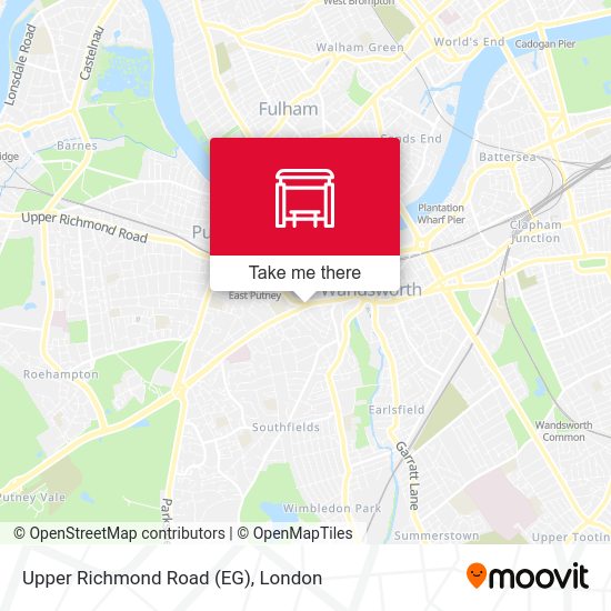 Upper Richmond Road (EG) map