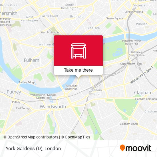 York Gardens (D) map
