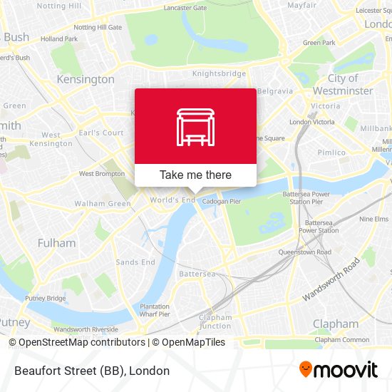 Beaufort Street (BB) map