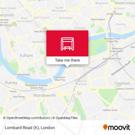 Lombard Road (K) map