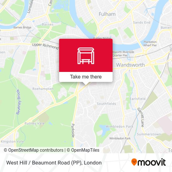 West Hill / Beaumont Road (PP) map