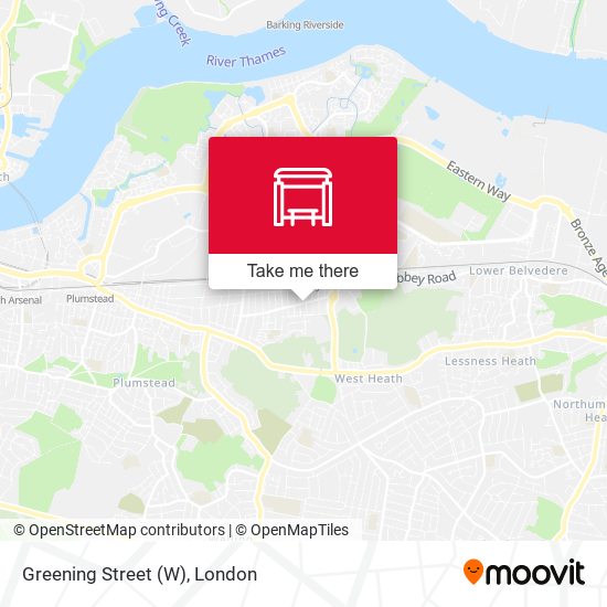 Greening Street (W) map