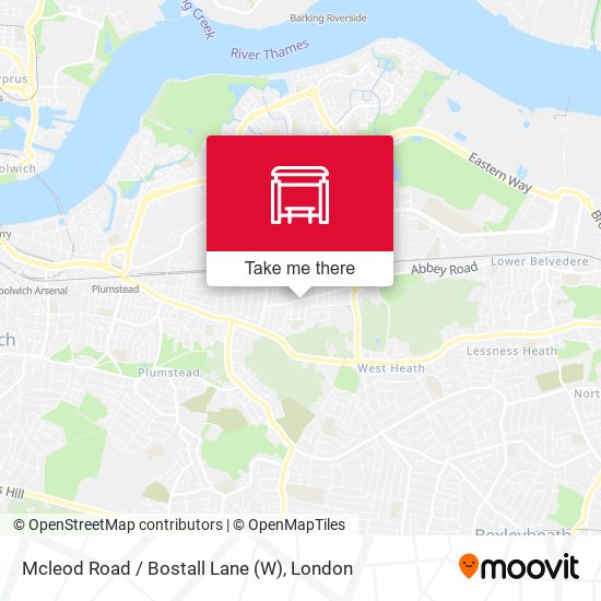 Mcleod Road / Bostall Lane (W) map