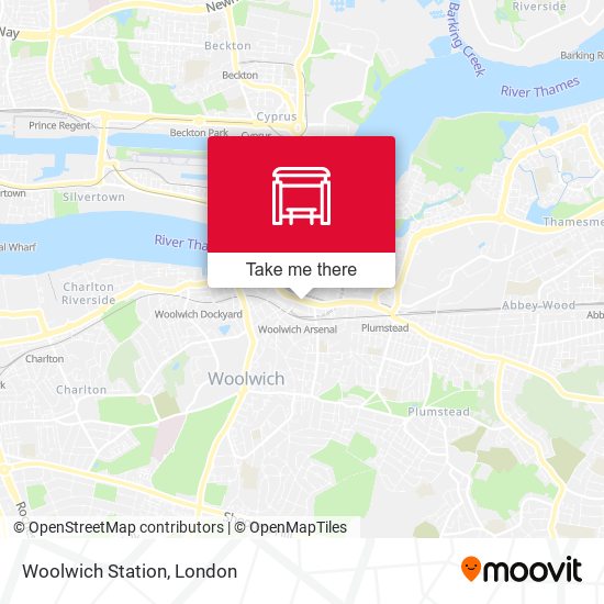 Woolwich Station map