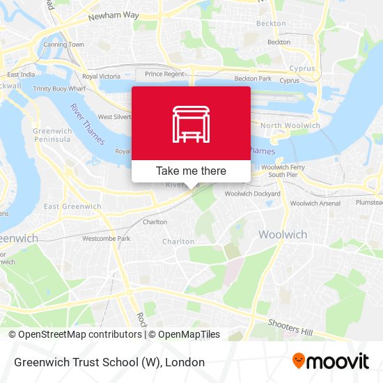 Greenwich Trust School (W) map