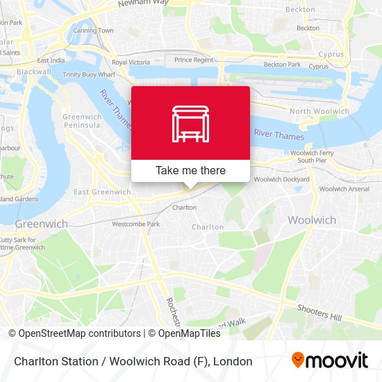 Charlton Station  / Woolwich Road (F) map