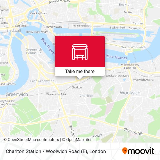 Charlton Station / Woolwich Road (E) map