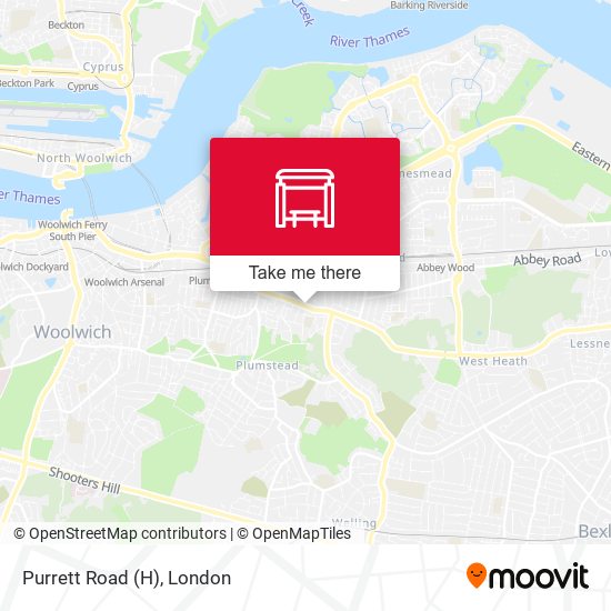 Purrett Road (H) map
