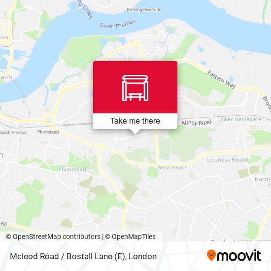 Mcleod Road / Bostall Lane (E) map