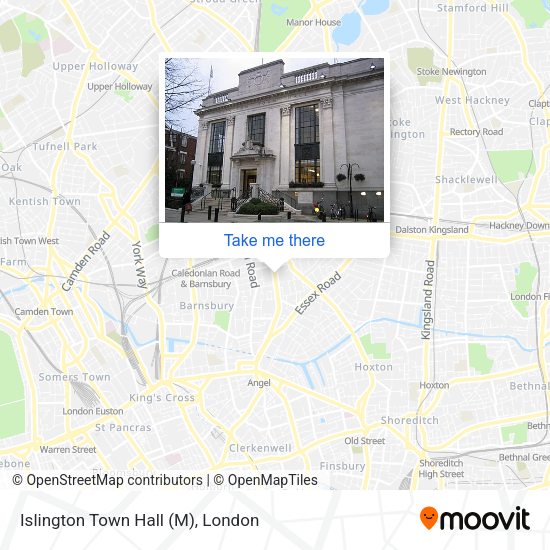 Islington Town Hall (M) map