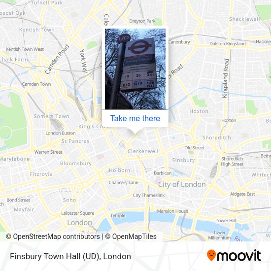 Finsbury Town Hall (UD) map