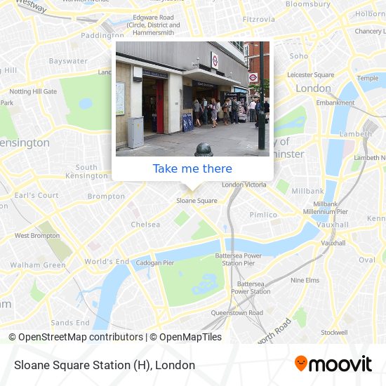 Sloane Square Station (H) map