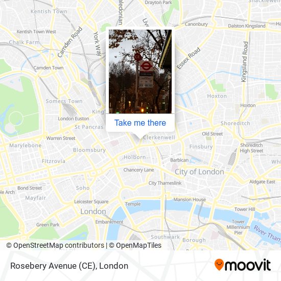 Rosebery Avenue (CE) map