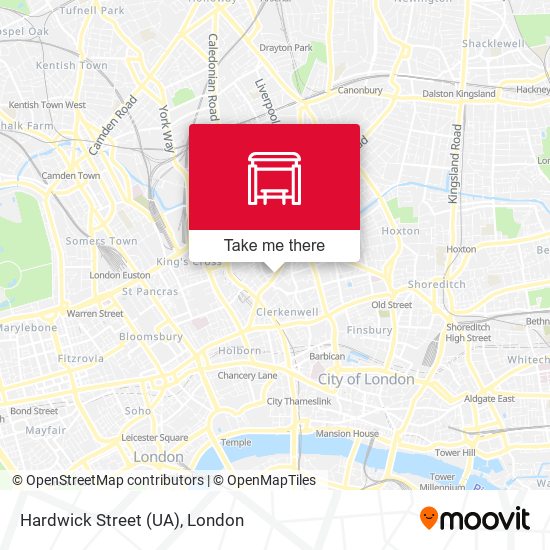 Hardwick Street (UA) map