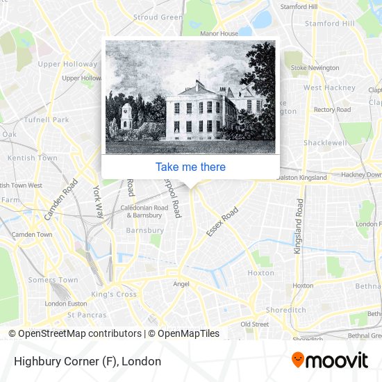Highbury Corner (F) map