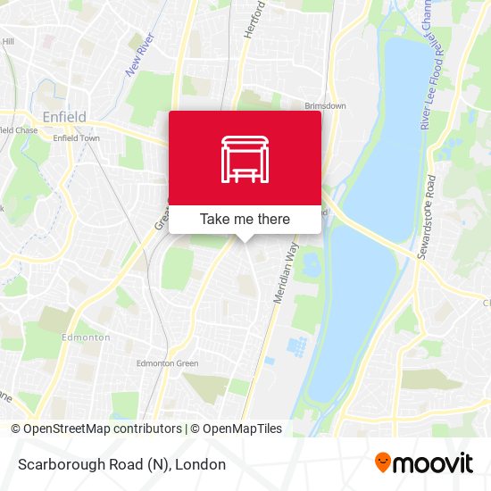 Scarborough Road (N) map